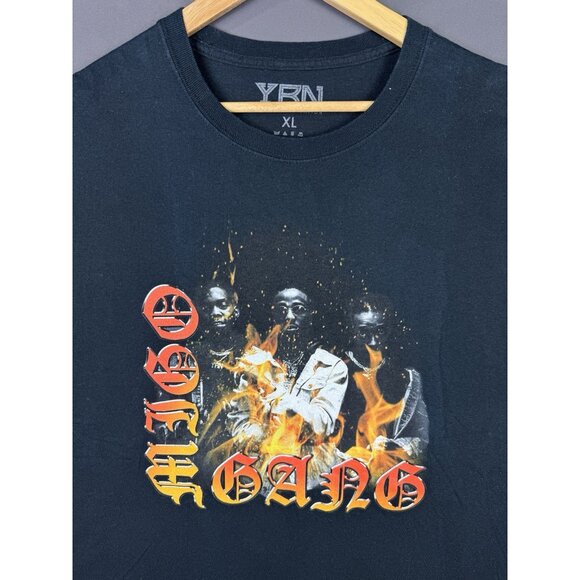 Migos Hip Hop YRN Young Rich N***** Rap Tee Flames Streetwear Hype Music Album - Picture 3 of 7